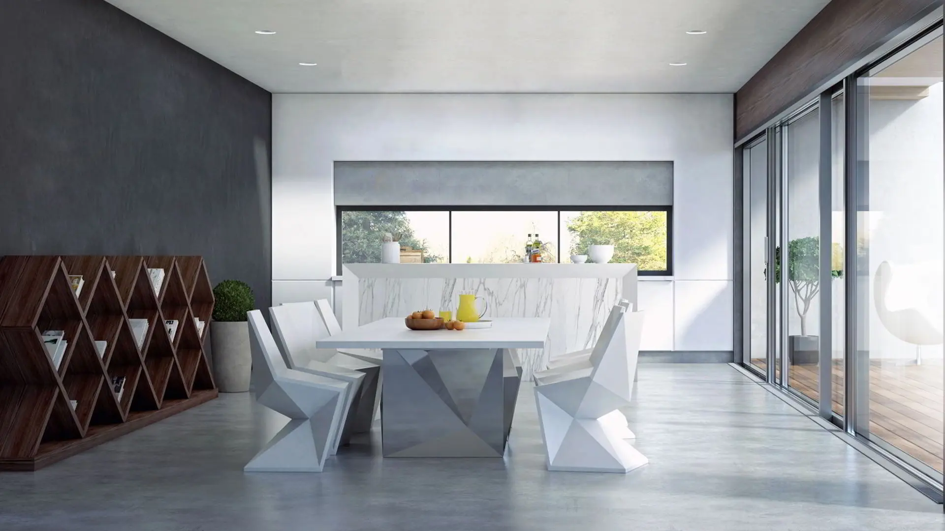 Luxury Concrete Microcement Living Room
